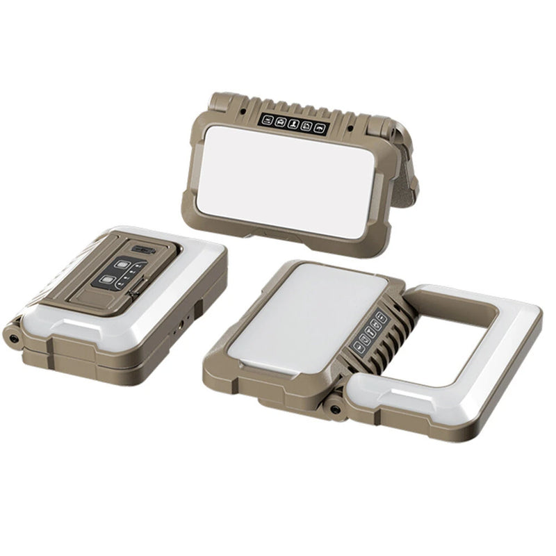 IPRee Folding Lantern Outdoor Emergency Camping Tent Atmosphere LED Light Ultralight Double-Sided Lamp Super Bright Household