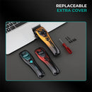 VGR V-668 Hair Clipper Kit 2500mAh Battery Vector Motor 8000~11000RPM Adjustable Taper Lever USB Rechargeable Ceramic DLC Blades for Men