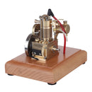 M16 1.6cc Mini Vertical Air-cooled Single-cylinder 4 Stroke Gasoline Hit Miss Complete Engine Model with Wooden Base