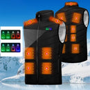 TENGOO HV-15 Heating Vest 15 Areas Heated USB Electric Thermal Clothing Winter Warm Vest Outdoor Heat Coat