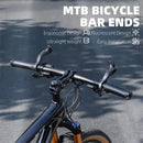 WEST BIKING Adjustable Fluorescent Bicycle Extended Handlebar Lightweight Mountain Bike Bar Ends Deputy Handle