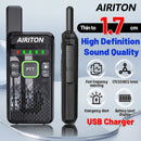 AIRITON AI-M9 Walkie Talkies UHF Type-C Rechargeable Long Range Battery Display VOXHands Free Two-way Ham Radios