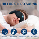 KALOAD Soft Cotton Bluetooth V5.3 HiFi Music Sleeping Eye Mask Type-C USB Charging Headband Shade Eye Mask for Travel Night Sleeping