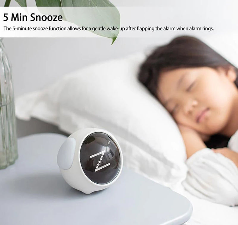 Multifunctional Electronic Alarm Clock Kids Alarm Clock with Night Light Wake up Mood Alarm Clock with Dual Alarm Setting Adjustable Brightness Sleep Trainer