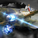 Eachine Spitfire Brushless 487mm Wingspan 2.4G 4CH 6-Axis Gyro One Key Aerobatics EPP RC Airplane Warbird Fixed Wing BNF/RTF