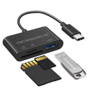 MicroDrive TY1-3 3-in-1 USB Hubs with USB3.0 SD/TF Card Reader Slot for PC Laptop Keyboard Mouse U Disk