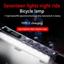 BIKIGHT 5000Lm Super Brightness Bike Headlight 17 LED Lamp Bead Waterproof 4 Light Modes Type-C Fast Charge Aluminum Alloy Bicycle Front Light with Digital Display