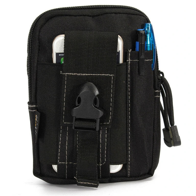 5.5 Inch Outdoor EDC Tactical Waist Bags Pack Men Cell Phone Case Wallet Pouch Holder For Sports Camping Hiking