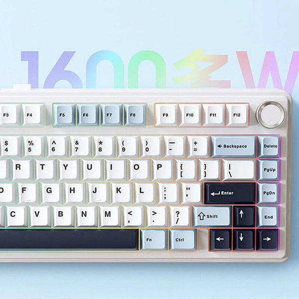 AULA F75 80 Keys Tri-mode Customized Mechanical Gaming Keyboard Hot Swappable RGB BT/2.4G/Type-C 75% Layout Wireless Gaming Keyboard Gasket Structure