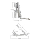 IPRee Labor Saving Mini Multitool Pliers with Led Light Lightweight Folding Pliers Antirust Stainless Steel Outdoor Tools Hiking