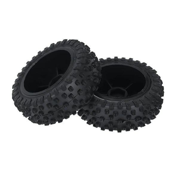 2PCS Wltoys 124010 1/12 RC Car Parts Front/Rear Tires Wheels Rims Vehicles Models Spare Accessories 2811/2812/2844/2845