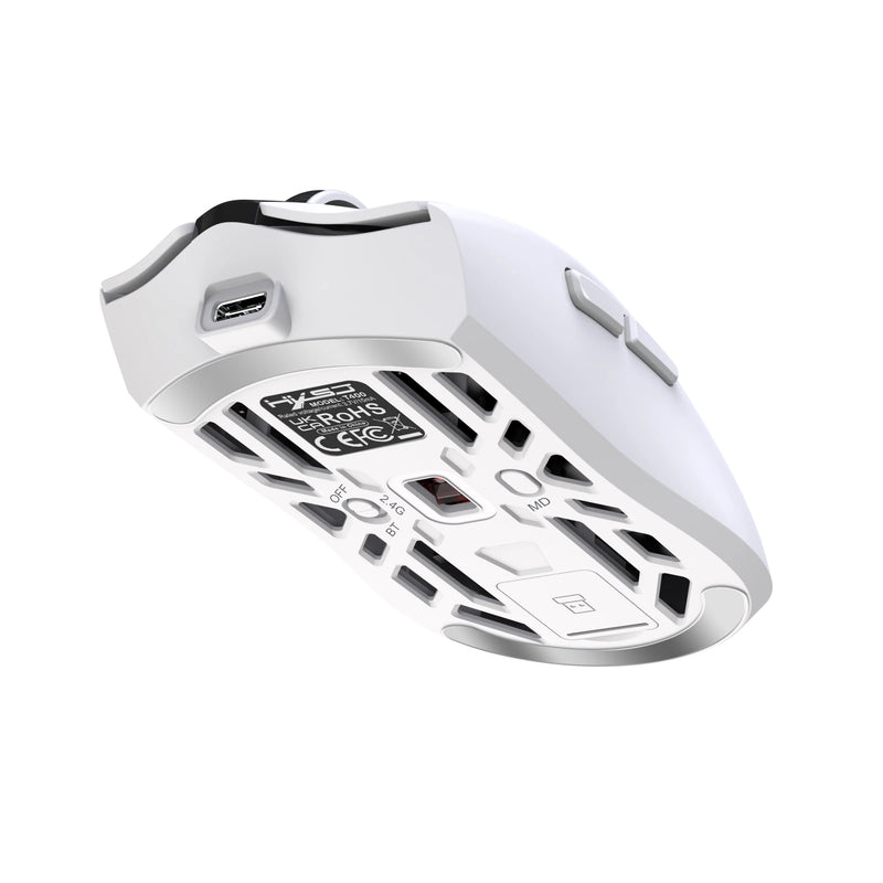 Tripe-Mode Wireless Gaming Mouse with Digital Screen 1200-10000DPI RGB 1KHz polling Rate Type-C Rechargeable Ergonomic Wireless/BT/Wired Macro Programmable