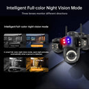 ICSEE Triple Lens 9MP Wireless Outdoor PTZ Security Camera AI Human Motion Alert Three Screen View Two Way Audio Night Vision Waterproof Smart Home CCTV