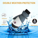 Men Women Winter Thick Mittens Windproof Ski Gloves Snowboard Sport Warm Waterproof for Outdoor Skiing Motorcycling Cycling Mittens