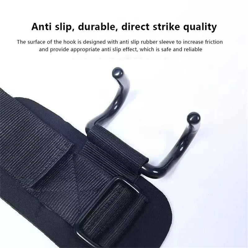 KALOAD 1pcs Fitness Auxiliary Pull-Ups Hook Grips With Wrist Wraps for Gym Weight Lifting Strength Training