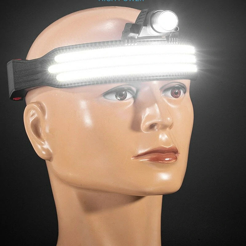 350LM Smart Induction Riding Headlamp USB Rechargeable LED Headlight Cycling Adventure Fishing Flashlight Bike Headlamp