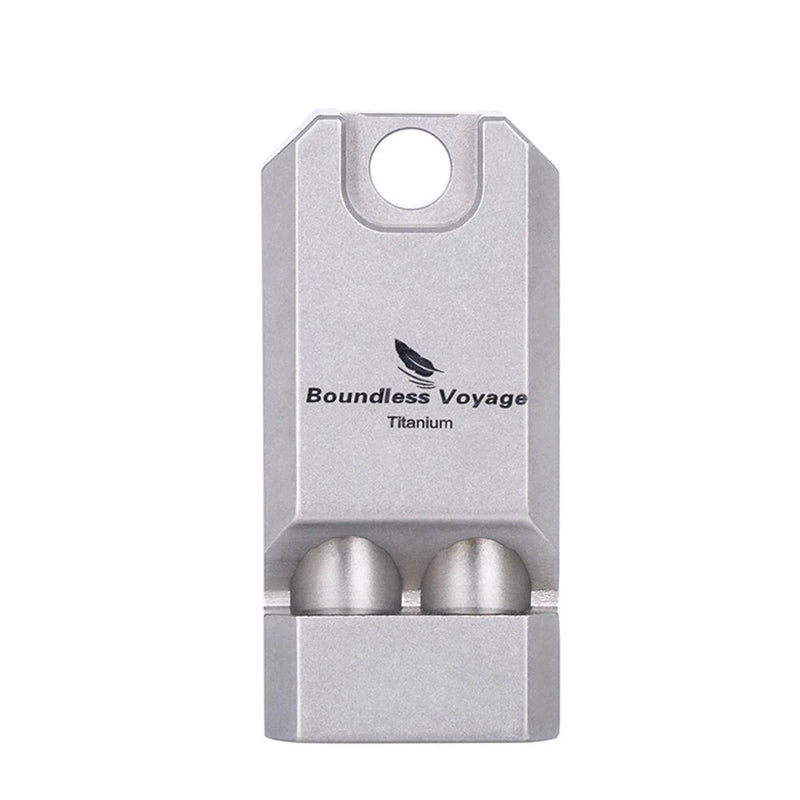 Boundless Voyage Titanium Whistle Ultralight Titanium Emergency Whistle Outdoor Survival Camping Hiking Exploring Tools Ti9021O