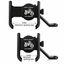XANES 50-95mm Aluminum Alloy Bicycle Phone Holder 360 Rotatable Adjustable Extremely Firm Grip Mobile Handlebar Bracket for MTB Motorcycle Electric Vehicle