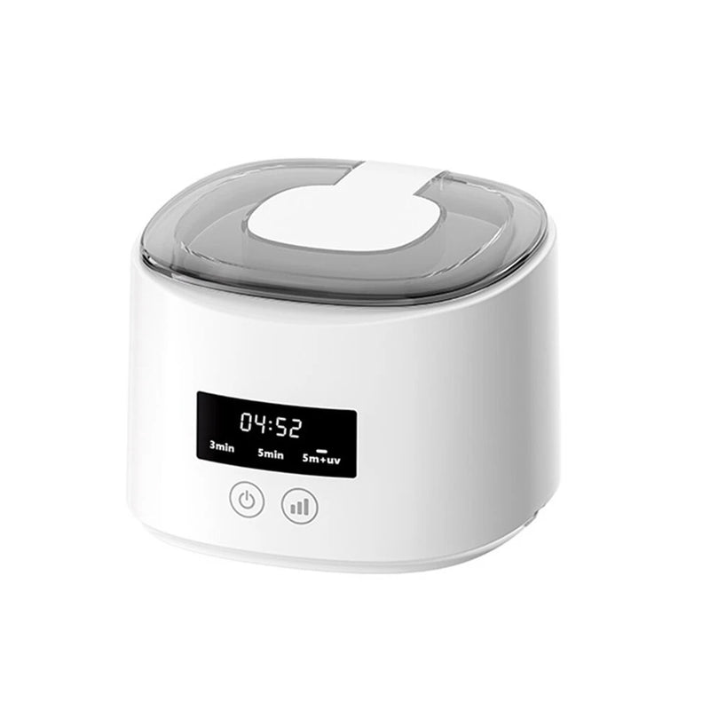 Tevorex Household Jewelry Cleaner with Touch Screen 50KHz 3 Cleaning Modes Ultrasonic Cleaner for Dentures Glasses Watches