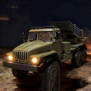 WPL B36-2 1/16 2.4G 6WD RTR Rc Car Hail Rocket Launcher BM-21 Military Truck Rock Crawler Vehicle Models Toy Proportional Control