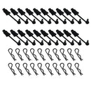 20PCS RC Car Body Clip Rubber Retainer Shell Fixed Buckle Lock Hole Punch for 1/12 1/14 1/16 Vehicles Models Spare Universal Accessories