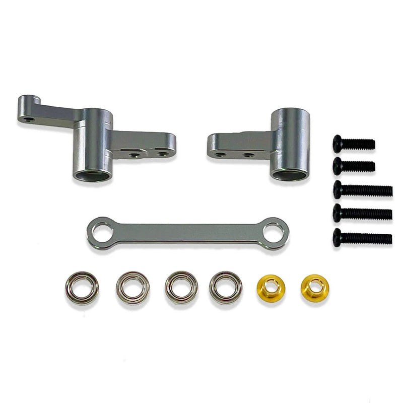 Upgraded Metal Steering Assembly With Bearings For MJX HYPER GO 14209 14210 H14BM 1/14 Remote Control Car Accessories