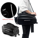 BENGGUO 17-30L EVA Hard Shell Bicycle Trunk Pannier with Reflector & Shoulder Strap Multi Functional Waterproof Rear Seat Frame Bag