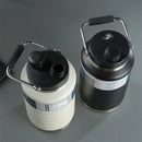 IPRee Insulated Ice Jug 2L Large Double Vacuum Ice Storage Jug With Handle Cool Drinking Bucket Lightweight Beverage Storage Container