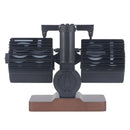 Retro Mechanical Flip Clock Square Wooden Base 24-Hour Retro Style Flip Down Clock Desk Decoration Multifunctional Flip Desk Clock Walnut Wood Construction for Home/Office Decor