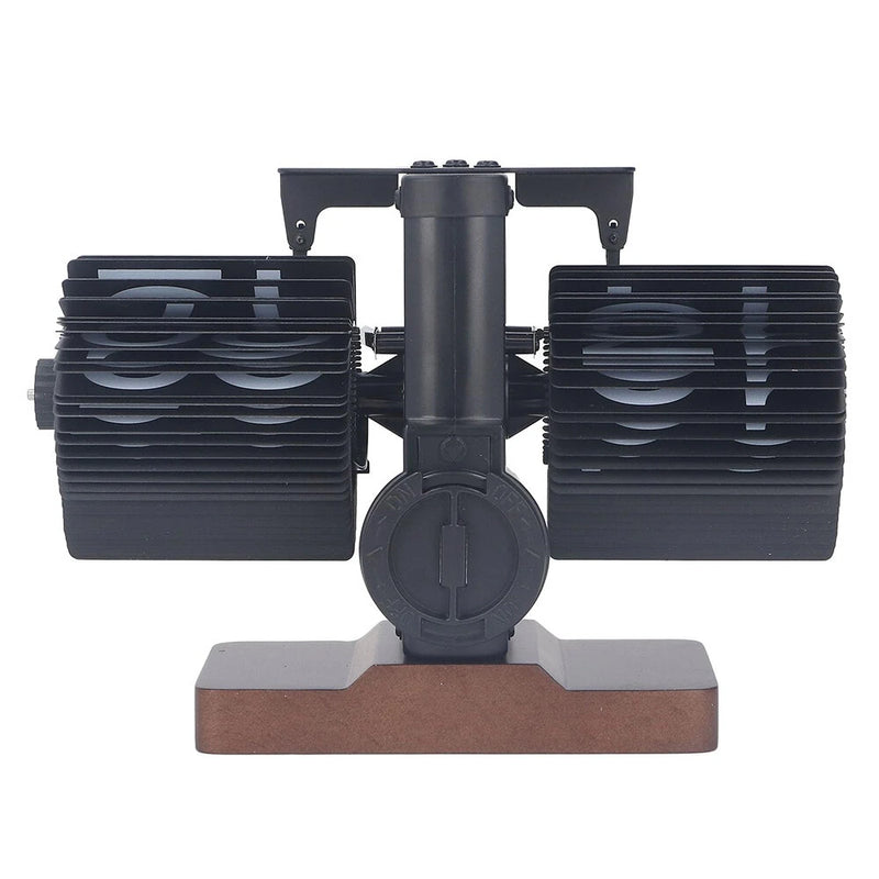 Retro Mechanical Flip Clock Square Wooden Base 24-Hour Retro Style Flip Down Clock Desk Decoration Multifunctional Flip Desk Clock Walnut Wood Construction for Home/Office Decor