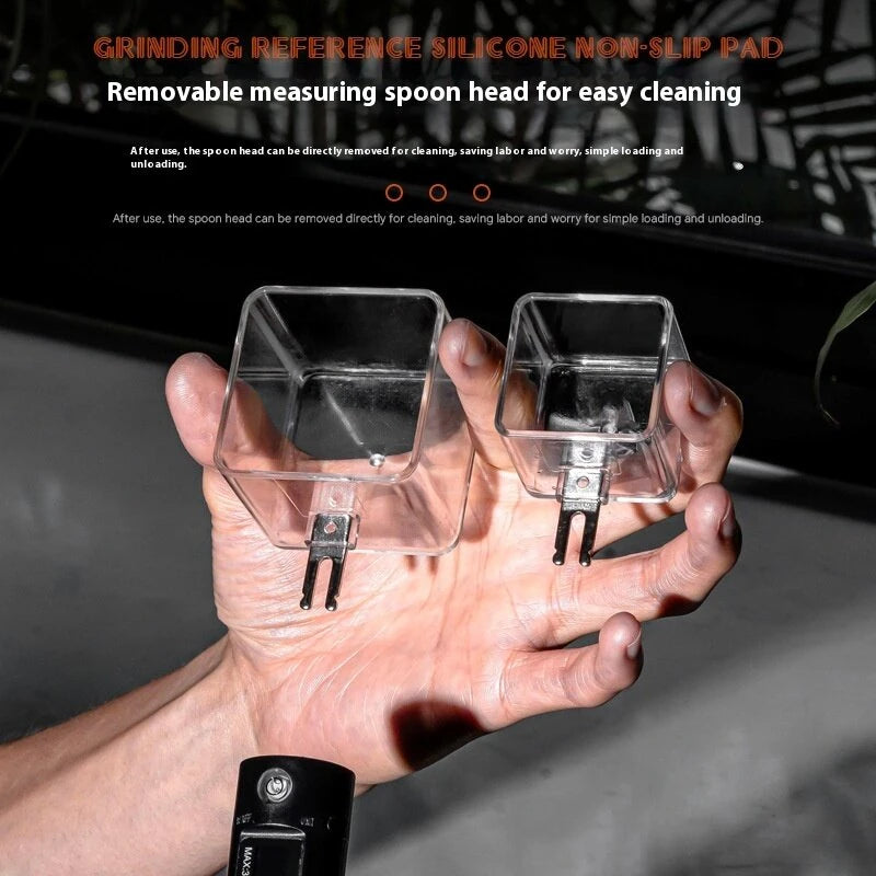 Rechargeable Coffee Bean Measuring Spoon Portable Electronic Coffee Scale Measuring Spoon Built-in Level Gram Scale Rechargeable Detachable Coffee Bean Measuring Spoon