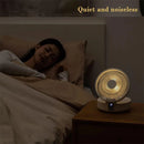 2 in 1 Desktop Folding Fan with Remote Control USB Charging Rechargeable 4000mah Battery Compact Design Night Light Feature Available in White Green and Blue