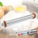 Rolling Pin Kitchen Tool Stainless Steel Adjustable For Baking Pasta Pizza Pie 4 Different Adjustable Thickness