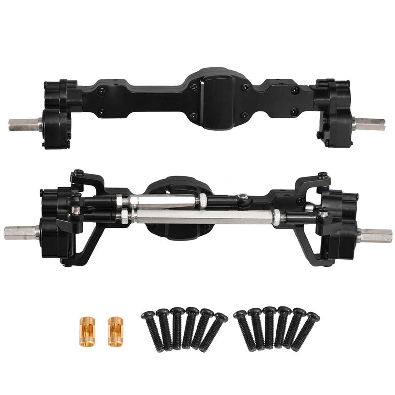 Upgraded Full Metal Front Rear Door Bridge Axle for JJRC C8815 1/10 Willys Army Truck Retro RC Car Vehicles Models Spare Parts Accessories