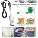 220V Immersion Water Heater 3000W Hot Tub Water Heater with Stainless Steel Shield and Hanging Head for Inflatable Pool Heater Home Tank Travel Winter Kids Pool