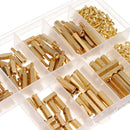 350Pcs Hexagonal Copper Column M2 Hex Nut Standoff Single Head Pillar MFF Male-Female Female For PCB Board Motherboard Spacer