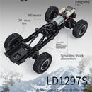 LDRC 1297S Newly Upgraded RTR 1/14 2.4G 4WD for Mitsubishi Pajeyo V24WG 1992 Sport RC Car Dual-Speed Mechanical Shifting Classis Off-Road SUV Climbing Truck LED Light Full Proportional Control Metal Gears CVD Straight Axle Vehicles Models Toys