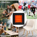 IPRee USB Heated Stadium Seat Cushion with 3 Adjustable Temperature Levels & 10H Auto Shut-Off - Portable Foldable Heating Pad for Sports Events, Outdoor Activities, Hiking, Office, Fishing, Home Travel