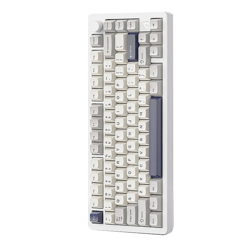 Attack Shark X86 82-Keys Three Mode Mechanical Gaming Keyboard Gasket Structure Hot Swappable RGB Cherry Profile CNC Processed 75% Layout Gaming Keyboard for Laptop Computer