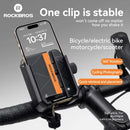 ROCKBROS Universal Bicycle Phone Mount 360 Rotation Adjustable Handlebar Holder for 4.7-7.2 Inch Cell Phone Bike & Scooter