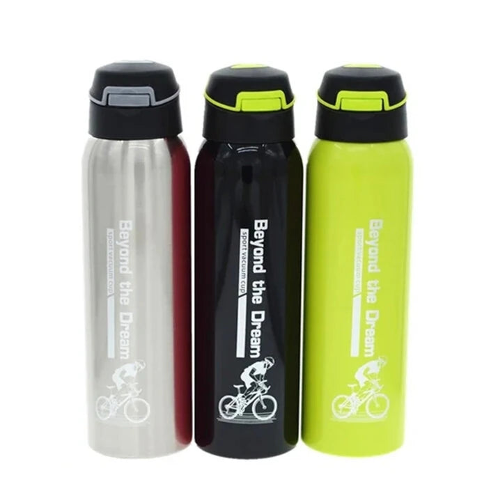 500ml Portable Cycling Water Bottle, Large Capacity 304 Stainless Steel Sports Bottle Suitable For Mountain Bikes And Road Bikes