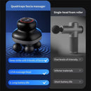 4-Head Massage Gun with 9 Speeds Deep Tissue Percussion 28kg Force 1200mAh Battery Body Muscle Relaxation Tool