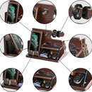Multifunctional Desktop Charging Mobile Phone Holder Wooden Phone Storage Stand Key Holder Wallet Stand Watch Organizer