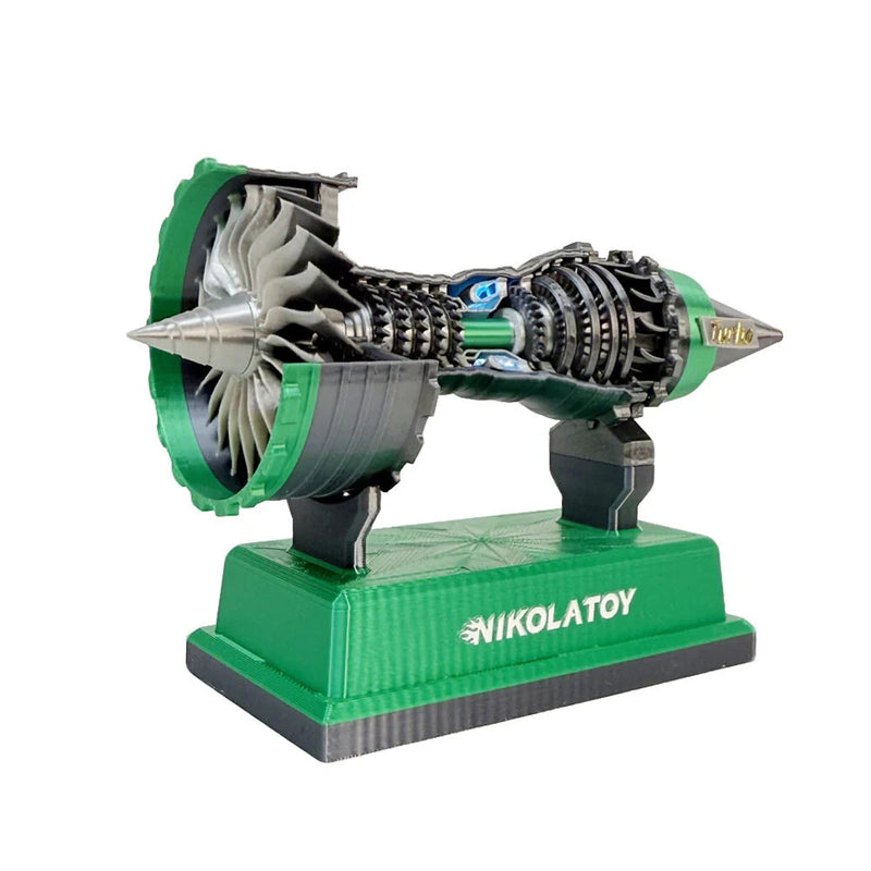 NIKOLATOY Miniature Trent 900 12cm Turbofan Engine Model Desktop Ornaments Science Discovery Toys