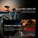 CYCLAMI Wireless Remote Control Bicycle Taillight with Turn Signals and Brake Light USB Rechargeable IPX6 Waterproof Bicycle Rear Safety Light