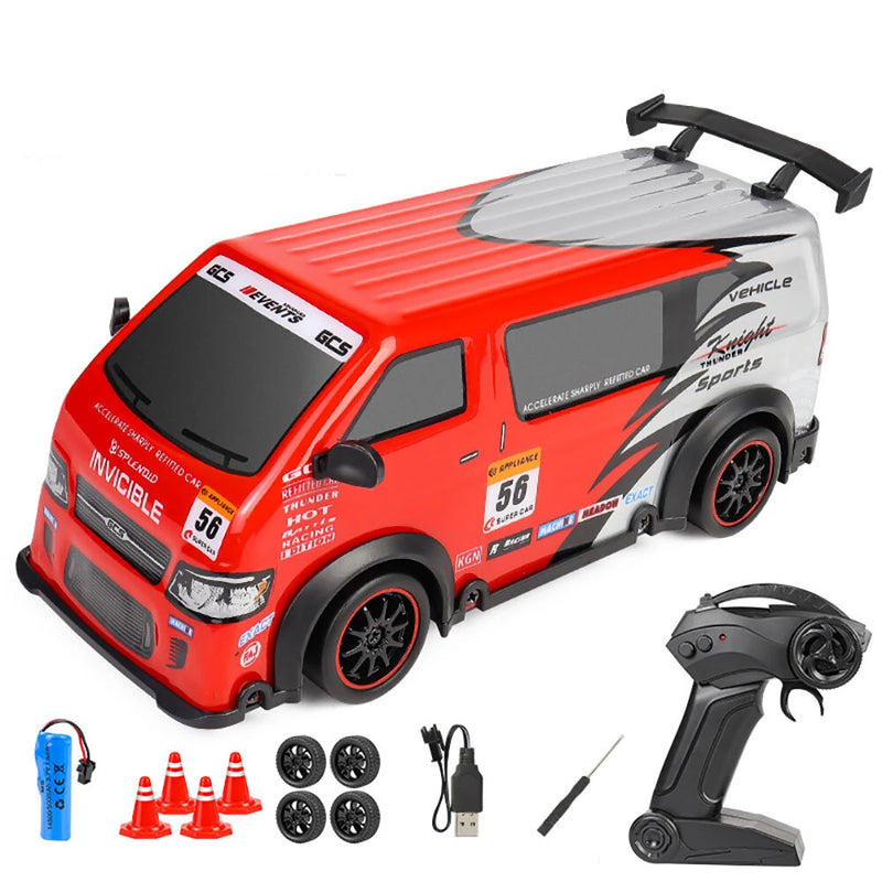 HR 2159 1/24 4WD 2.4G High-Speed Drift Truck Off-Road Model Electric Remote Control RC Car W/ Light