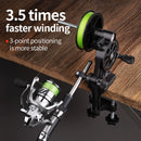 ZANLURE Fishing Reel Speed Ratio Winder Lightweight Labor-saving Antirust Spooler Line Winder Spinning Baitcasting Reel Fishing Tool