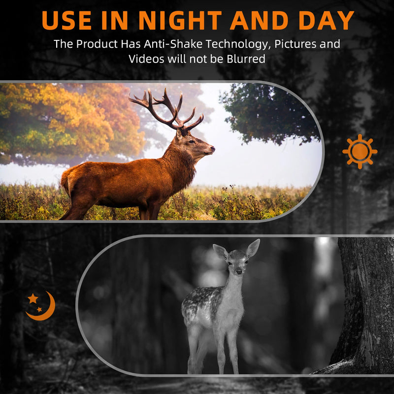 GTMEDIA N2 Night Vision Binoculars Night Vision Goggles with 2.4-inch Screen 5x Zoom Adjustable Brightness 1080P HD Video Recording for Outdoor Activities Wildlife Observation