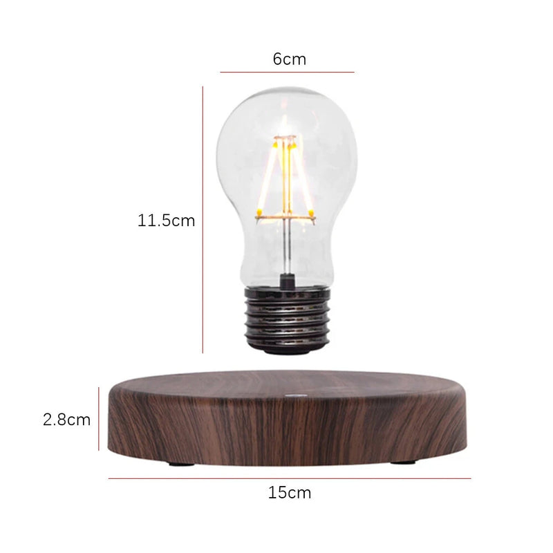 Magnetic Levitation Extravagant Table Lamp Retro Home Living Room Study Porch Desk Magnets Levitation Light Bulb Ornament