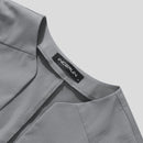 INCERUN Mens Blazer Simple Fashion Design Cut Off Suits Coats Solid Color Long Sleeve Blazer Casual Male Clothing Top